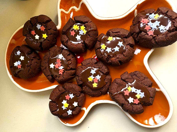 Шоколадови коледни сладки с ганаш