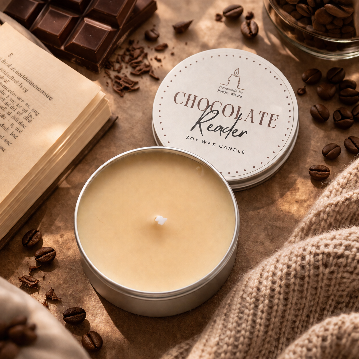 Chocolate Reader – шоколад и кафе (мини свещ)